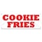 Signmission Cookie Fries Banner Concession Stand Food Truck Single Sided B-30038 - alternate 1